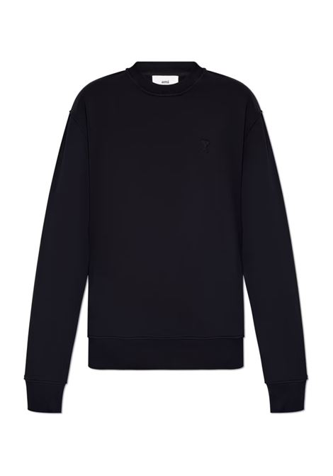 adc sweatshirt unisex black AMI PARIS | USW074.747001
